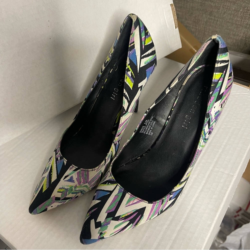 Madden Girl Abstract Printed Heels